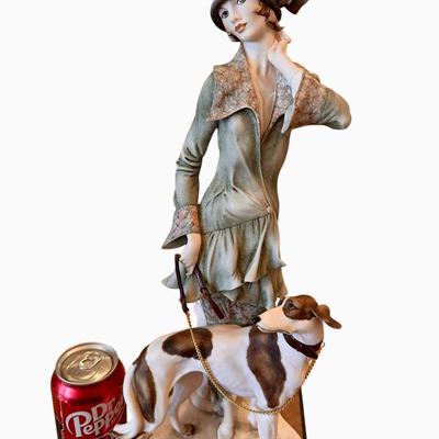 Giuseppe Armani Figure - Lady with Dog NO BOX