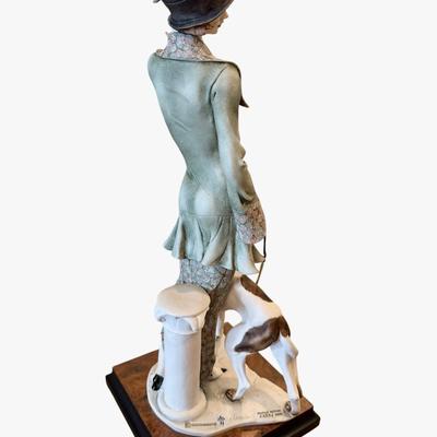 Giuseppe Armani Figure - Lady with Dog NO BOX