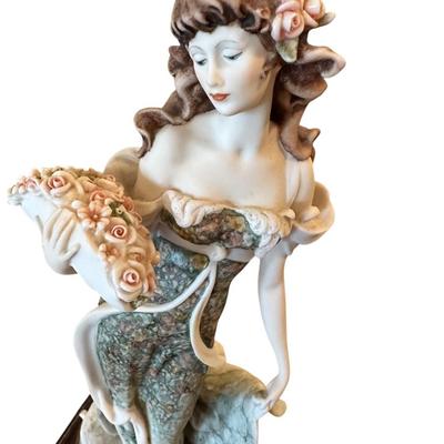 Giuseppe Armani Figure - LADY WITH FLOWER'S HAT 0961-C with box