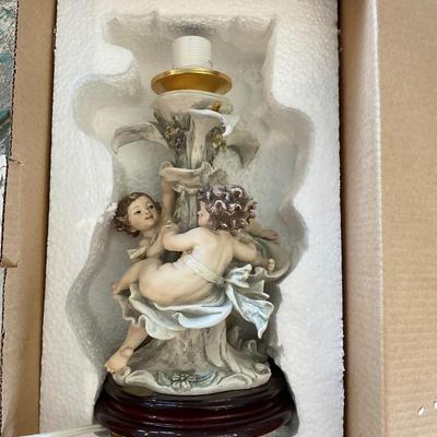 Armani Figure - LITTLE ANGELS WITH FLOWERS TABLE LAMP 1216 CBLV with box