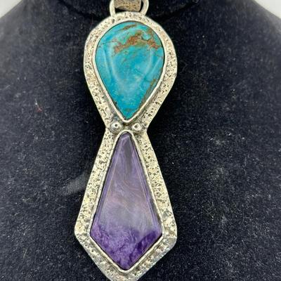 Sterling Jewelry with Turquoise & Amethyst