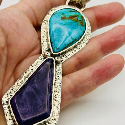 Sterling Jewelry with Turquoise & Amethyst