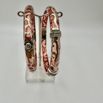 Sterling Jewelry - Resin & 925 cuff by Angelique de Paris - Veranda & Safari collections