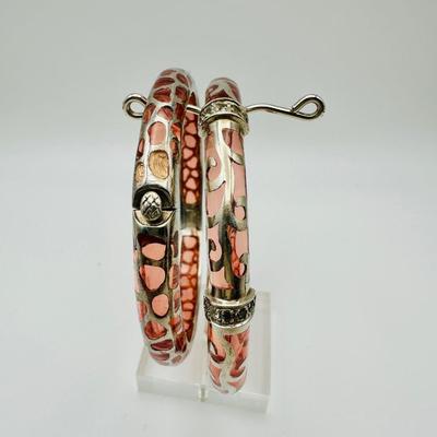 Sterling Jewelry - Resin & 925 cuff by Angelique de Paris - Veranda & Safari collections