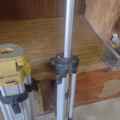 Topcon Surveyor's Tripod and Adjustable Height Tripod
