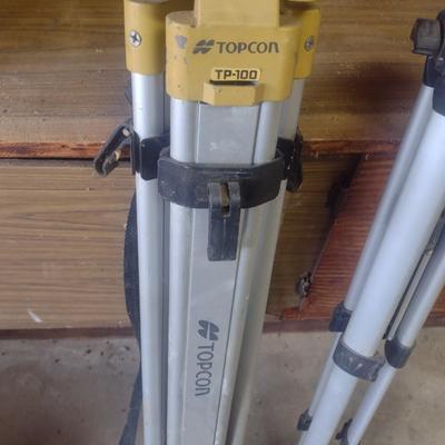 Topcon Surveyor's Tripod and Adjustable Height Tripod