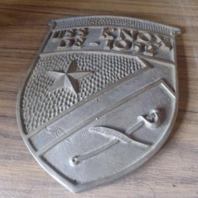 Vintage Brass or Bronze USS Knox Destroyer Escort Ship Plaque