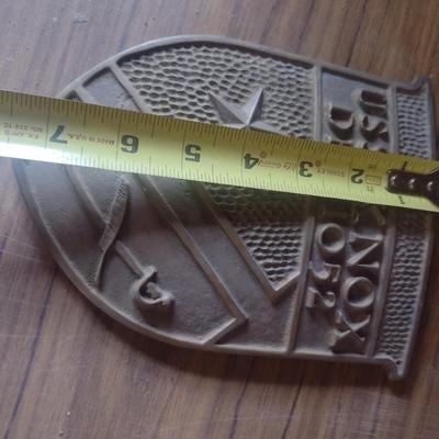 Vintage Brass or Bronze USS Knox Destroyer Escort Ship Plaque