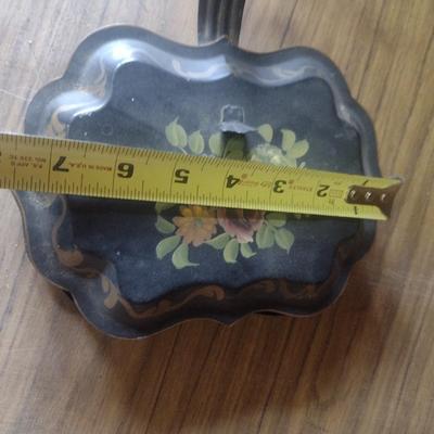 Antique Painted Tin Crumb Catcher