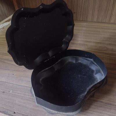 Antique Painted Tin Crumb Catcher