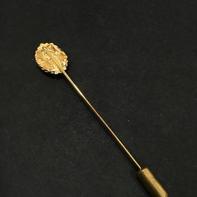 Vintage mother of pearl hat stick pin