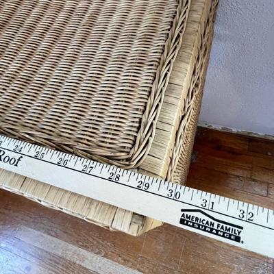Lot 167 Wicker chest w/ mirror