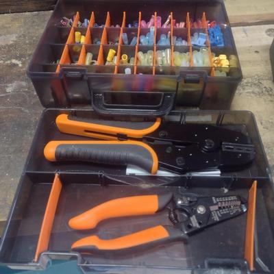 Someline Crimper Tool and Connectors including a Husky Sort Tray with Connectors