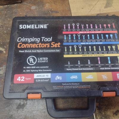Someline Crimper Tool and Connectors including a Husky Sort Tray with Connectors