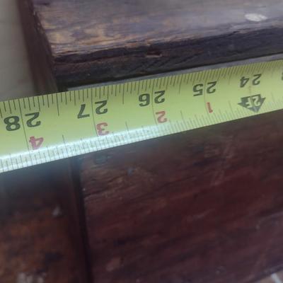 Vintage Hand Crafted Large Storage Box with Contents of Various Tools