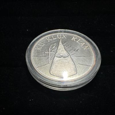 KU KLUX KLAN SILVER COIN