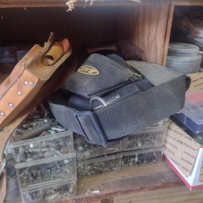 Large Collection of Hardware including Nails, Screws, Bolts, Nuts and Other