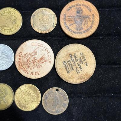 WOODEN NICKELS AND MEDALLIONS