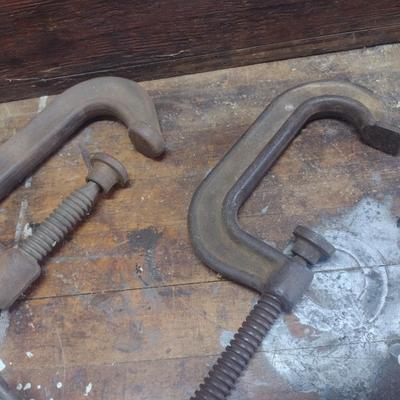 Set of Three 5" Heavy Duty Steel Clamps