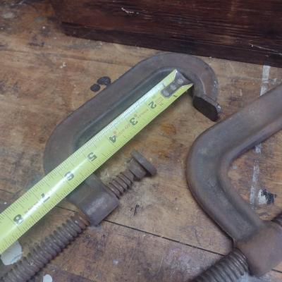 Set of Three 5" Heavy Duty Steel Clamps
