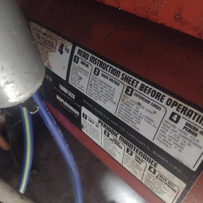 Sears Craftsman 4HP 20 Gallon Tank Air Compressor