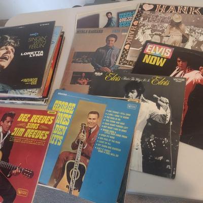 Vintage Vinyl Album Record Collection Elvis Pressley, Jerry Lee Lewis, Merle Haggard, Others (#2)