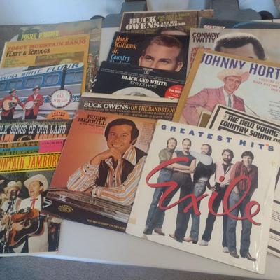 Vintage Vinyl Album Record Collection Buck Owens, Flat and Scruggs, Ernest Tubb, Jerry Reed, Others (#3)