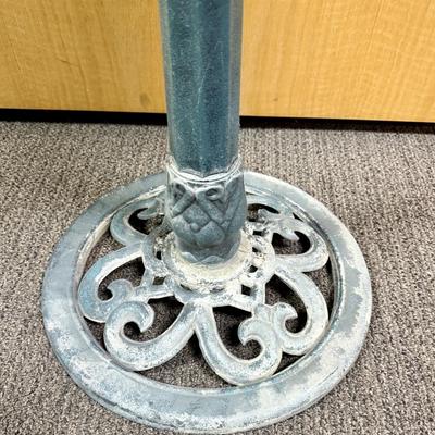 Sale Photo Thumbnail #546: Made to look like weathered brass, but very lightweight.  Good condition, approx. 36” tall.
