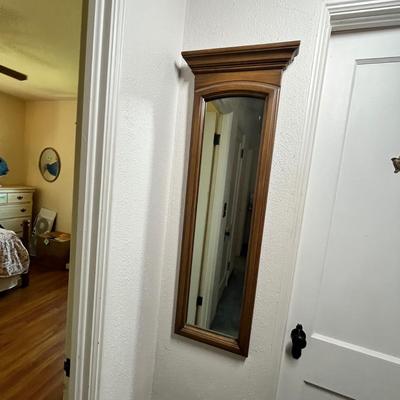 Lot 194 Walnut mirror