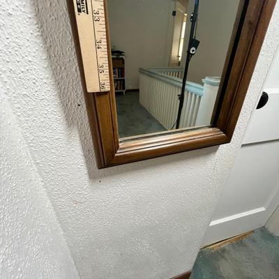 Lot 194 Walnut mirror