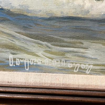 Lot 196 Ocean Scape scene