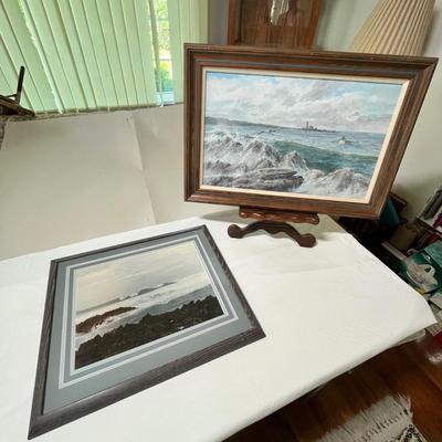 Lot 198 2 sea scape prints
