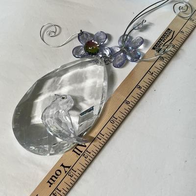 Lot 203 Bird house & crystal display