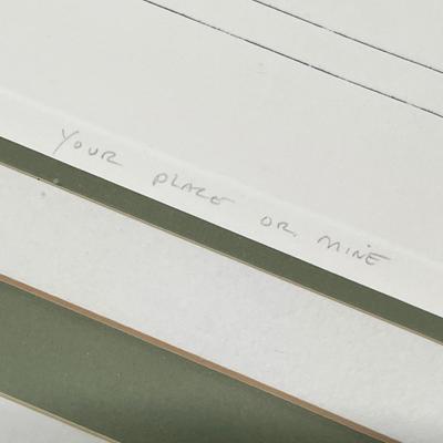 Lot 204 H Weld Your place or Mine print