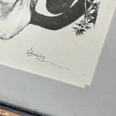 Lot 212 Cat stuck in tree print