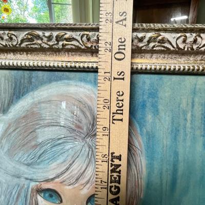 Lot 214 60s Big Eye girl print