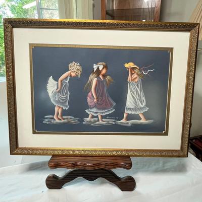 Lot 216 Three Girls print