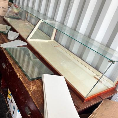 Lot 1 Antique Store Counter w/ display case