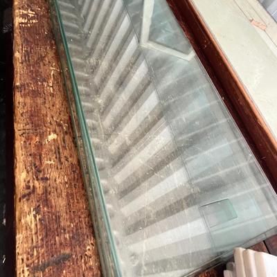 Lot 1 Antique Store Counter w/ display case