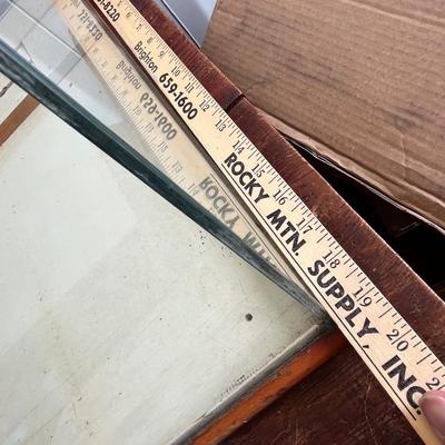 Lot 1 Antique Store Counter w/ display case