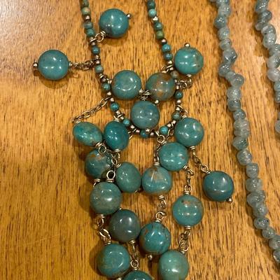 Vintage Turquoise and other necklaces
