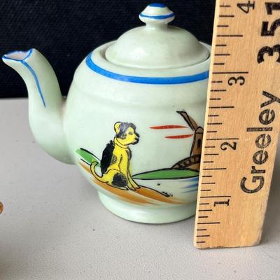 Lot 4Japanese Children's Tea set w/ dog handles!