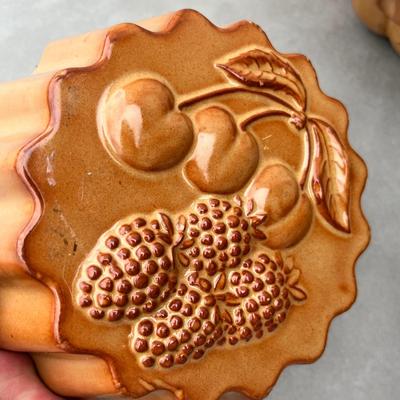 Lot 6 Redware Jello Molds