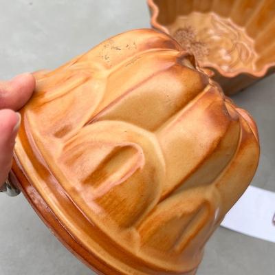 Lot 6 Redware Jello Molds