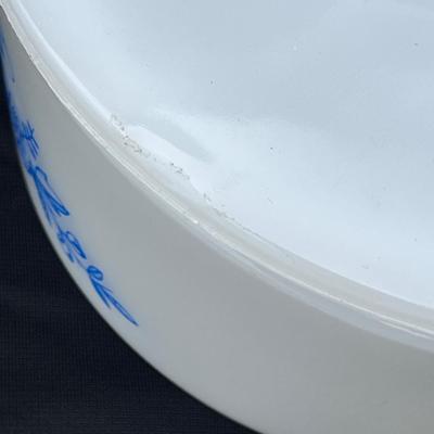 Lot 9 Federal Blue Rose Cookware