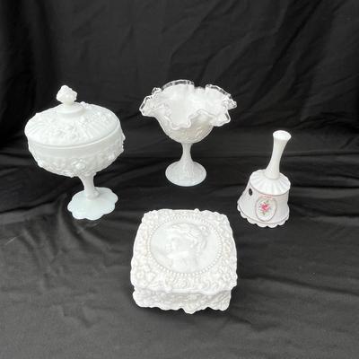 Lot 15 Milk Glass lot