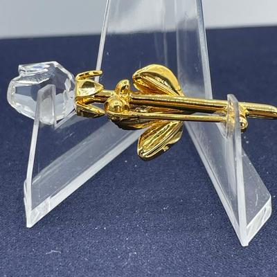 Swarovski Crystal Rose Pin