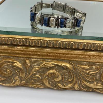 ASCOPA Sterling Silver Bracelet with Ancient Roman Glass