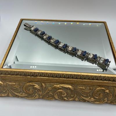 ASCOPA Sterling Silver Bracelet with Ancient Roman Glass