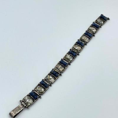 ASCOPA Sterling Silver Bracelet with Ancient Roman Glass